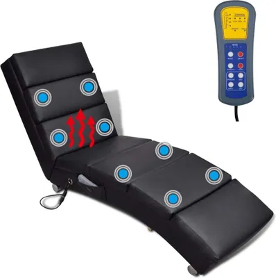 Produktbild von Möbel Massage-Chaiselongue Schwarz Kunstleder - 51x155x73 cm Top4450015