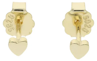 Produktbild von Ohrstecker Silber 925 Gold plattiert Herz JL53-06-0021 JuwelmaLux