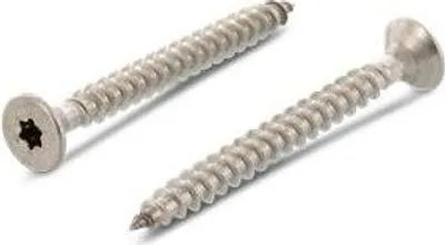 Produktbild von Universal-Holzschraube mit Senkkopf Torx TX20 4x25 mm Rostfreier Edelstahl A2