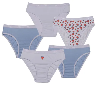 Productafbeelding van DIM meisjes - 5 katoenen slips met elastische band | Ultra zacht en comfortabel | Elastisch