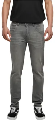 Produktbild von Urban Classics Men's Stretch Denim Pants, Midgrey, 32