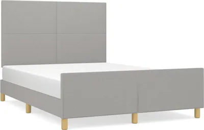 Obrázek produktu pro vidaXL Rám postele bez matrace světle šedý 140x200 cm látka