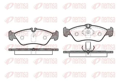 Produktbild von REMSA Bremsbeläge Satz Hinten Bremsklötze passend für MERCEDES-BENZ G-Klasse SUV (W463) 0580.00