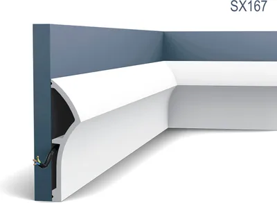 Produktbild von Stuck Sockelleiste Orac Decor SX167 Dune Ulf Moritz LUXXUS Profilleiste Zierleiste Leiste Bodenleiste stoßfest 2 Meter