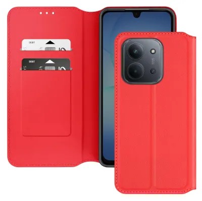 Produktbild von Avizar, Klappetui Xiaomi Redmi 15C Magnetisch Mit Kartenfach Standfunktion, Rot