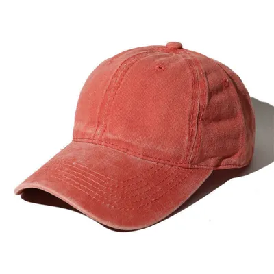 Produktbild von Vintage Cap im washed used Look, Basecap, Baseball Cap, verstellbar, Farbe:orange