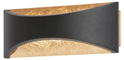 Immagine prodotto di Lampada da parete a LED oro nero per illuminazione indiretta a parete scala interna