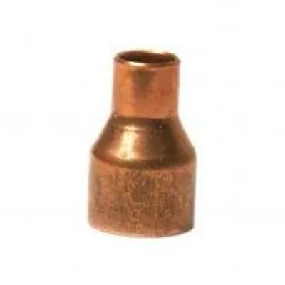 Productafbeelding van Koperen overgangsstuk, te solderen, mannelijk/vrouwelijk, diameter 28x18 mm