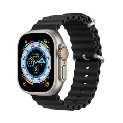 Zdjęcie produktu dla Pasek do zegarka Dux Ducis do Apple Watch 8 / 7 / 6 / 5 / 4 / 3 / 2 / SE (45 / 44 / 42 mm) - czarny KP26352