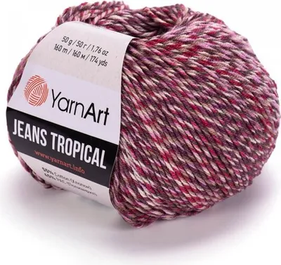 Produktbild von Yarn Art Jeans Tropical 619 Multi Strickgarn