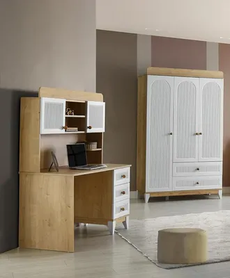 Produktbild von Kleiderschrank Schreibtisch Kinderzimmer funktional stilvoll Schrank