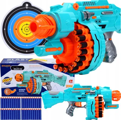 Zdjęcie produktu dla Lolex | Automatyczna maszyna do rzucania - 43 Cm X 21 Cm X 15 Cm - 500 G - Rzutki piankowe - Broń zabawkowa