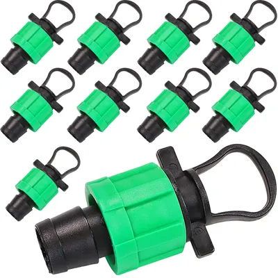 Image de Endstopfen de connexion endcap 16mm pour tuyau de goutte à goutte pour irrigation 10 pièces