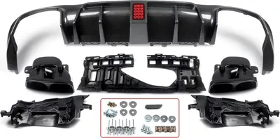 Produktbild von Vorstoßstangen-Diffusor Lippe – Für Mercedes W213 E300/E400 (2016-2020) – AMG E63 Stil – Autozubehör