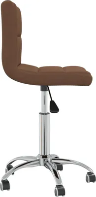 Produktbild von vidaXL Esszimmerstuhl Drehbar Braun Stoff