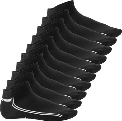 Produktbild von Footstar Damen & Herren Motiv Sneaker Socken (10 Paar) - Schwarz 43-46