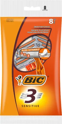 Immagine prodotto di Bic 872874 Rasoio monouso BIC 3 Sensitive, per uomo, confezione da 8 pz