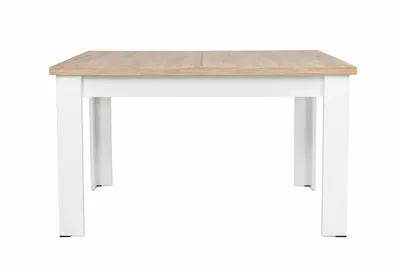 Produktbild von INSPIRO C-2 Esstisch ausziehbar 120–160 × 80 cm Eiche Sonoma Weiß, KI-generiertes Bild