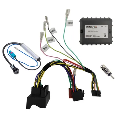 Produktbild von Audioproject A400.2-10 - CAN Bus Adapter für Audi VW Golf 5 6 Passat Touran Skoda Seat - incl Radioadapter 2 Antennenadapter Fakra DIN u DIN - ISO