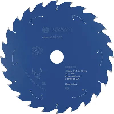 Produktbild von Kreissägeblatt für Akkusägen Expert for Wood, 254 x 2,1/1,6 x 30, 24 Zähne