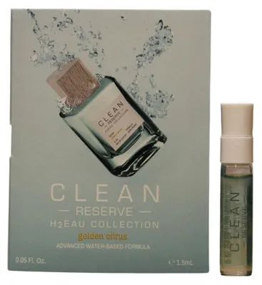 Image de Clean, H2Eau Golden Citrus, Eau de Parfum, unisexe, flacon de 1,5 ml