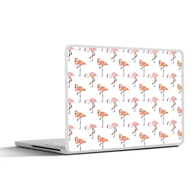 Produktbild von MuchoWow® Laptop Aufkleber Sticker Cover Flamingo - Muster - Rosa 40x30 cm - Laptop Dekoration - Selbstklebend