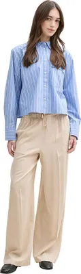 Produktbild von Tom Tailor Paperbag Wide Leg Hosen Blau 2XL Frau Blau 2XL