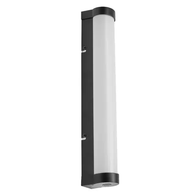Immagine prodotto di LEDVANCE ORBIS Tubo specchio/apparecchio da parete con LED, vetro smerigliato/nero, 9W, 820lm, dimmerabile, 3000/4000K regolabile tramite interruttore a parete, diametro 40cm, protezione IP44 contro corpi estranei/spruzzi d'acqua