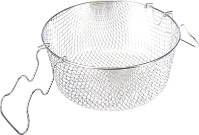 Frittierkorb mit zwei Griffen, verzinntes Metall, 23 cm