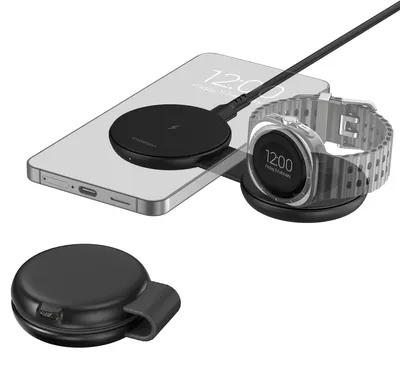 Productafbeelding van imoshion 2-in-1 Draadloze Reisoplader 25W - Smartphone / Oordopjes / Samsung Watch - Qi2.2 - Zwart