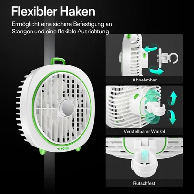 Produktbild von VIVOSUN Clip Ventilator  AeroWave D4 Black