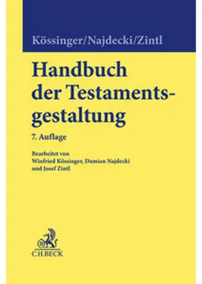 Produktbild von Handbuch der Testamentsgestaltung