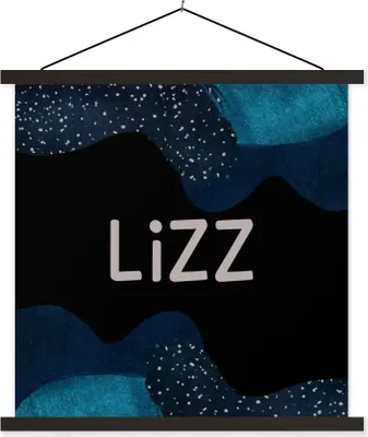 Produktbild von MuchoWow® Textilposter Lizz - Pastell - Mädchen 60x60 cm mit schwarzem Rahmen - Posteraufhänger