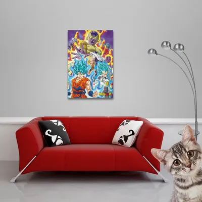 Immagine prodotto di Dragon Ball Super - Poster - Dio Super + 1 confezione di tesa Powerstrips® - contenuto 20 pezzi