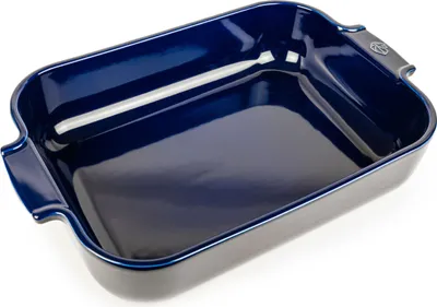 Produktbild von Peugeot rechteckige Auflaufform Appolia Ofenform Keramik Blau 36 cm 61203