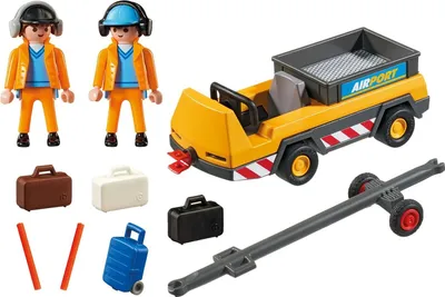 Image de PLAYMOBIL City Action 5396 Remorqueur d'avions avec contrôleur aérien, à partir de 4 ans