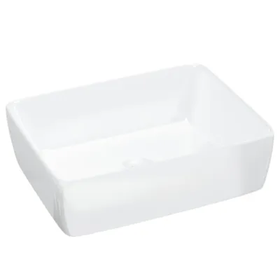 Produktbild von Waschbecken Weiß 48x37x13 cm Keramik Rechteckig