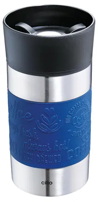 Image de Gobelet isotherme Cilio VIAGGIO, 300 ml, bleu, référence 546200, code EAN 4017166546200