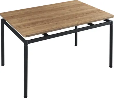 Obrázek produktu pro Jídelní stůl 'Hemnes' pro 4 osoby 120 x 70 cm ocelové nohy dubový vzhled