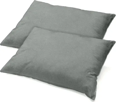 Produktbild von Doppelpack Active Bezug 40x80 dunkelgrau Baumwolle Jersey Reißverschluss