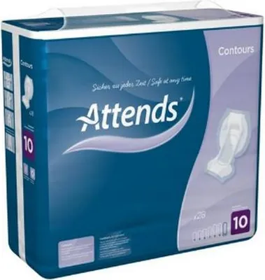 Image de ATTENDS Contours Regular 10 - 8 paquets de 21 protections