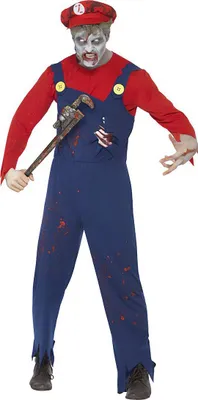 Immagine prodotto di Costume da Mario zombie - ideale per Halloween e Carnevale. Taglia: M