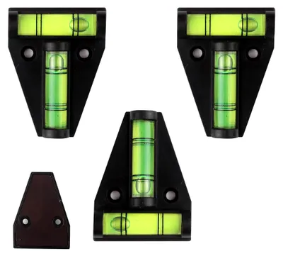 Obrázek produktu pro Magnetická vodováha ve tvaru písmene T, křížová vodováha, praktická vodováha, vodováha s dvěma bublinami, 3 kusy, mini vodováha pro karavany a kempování