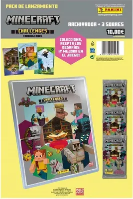 Produktbild von Panini Starter Pack Minecraft Tc Challenges 2 Sammelkarten Spanisch Mehrfarbig Mehrfarbig One Size