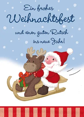 Produktbild von Weihnachten  Glückwunschkarte im Format 115 x 17cm mit Umschlag