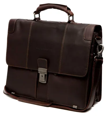 Produktbild von Aktentasche aus Leder mit Laptopfach 38 cm