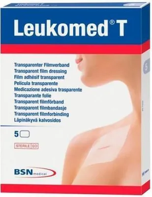 Productafbeelding van Leukomed T Transparante pleisters, 15x25 cm, 5 stuks, BSN Medical