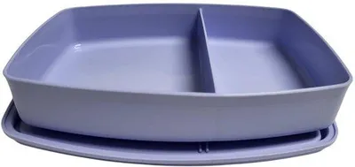 Immagine prodotto di Piccolo contenitore per il pranzo ecologico da 590 ml, azzurro chiaro, con scomparti