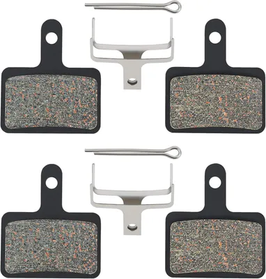 Imagen del producto de Pastillas de freno de disco para bicicleta, de resina y semimetálicas, de 30,5 mm de longitud, para modelos Shimano