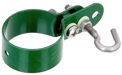 Zdjęcie produktu dla Zacisk Alberts do plecionych prętów napinających | ocynkowany, pokryty zielonym tworzywem sztucznym | zacisk-Ø 48 mm | zestaw 10